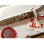 Jaguar "Jay2" # 5.1 5.5" Crane Design Scissor, Brushed Finish. Create dreams.